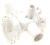 DC61-01778C Carcasa de bomba SEW-HFR179ATS PP blanca PUM