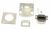 74251-SET TOMA DE RED ( 2 X RJ45 8/8 ) MURAL BLANCA CAT5 .