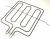 262900010 C00904248 Elemento calefactor de parrilla horno principal,230V