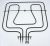 88026448 350936 Elemento de parrilla superior 800/1650W