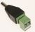 65488 Adapter DC 2,5x5,5mm Stecker auf Terminalblock 2Pin 2-teilig