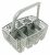 435210 BESTECK KORB HOCH GRIFF