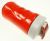 DO434BL-BK BEKER MET DRINKTUIT 300ML ROOD