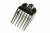 4503-7050 03174-001 AUFSTECKKAMM 19MM, SCHWARZ