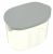CP9799/01 420303613981 Vaso con tapa incluida gris piedra
