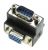 65266 Adaptador SUB-D 9 Pin macho > hembra 90° angulado