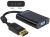 65439 Adaptador DisplayPort 1.1 enchufe > toma VGA + audio + alimentación