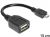83293 Kabel USB Micro-B Stecker > USB 2.0-A Buchse OTG flexibel 15