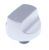 42142674 KNOB(TRIO V2,M.T7,MAT INOX)