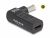 60013 Adaptador para cable de carga de portátil USB Type-C hembra a conector PASSEND FÜR SAMSUNG 5,5x3,0mm 90° acodado
