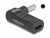 60007 Adaptador para cable de carga de portátil USB Type-C hembra a PASSEND FÜR DELL 4,5x3,0mm conector acodado 90°