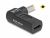 60011 Adaptador para cable de carga de portátil USB Type-C hembra a conector 5,5x2,5mm acodado 90°