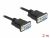 87785 Cable serial RS-232 D-Sub 9 hembra a hembra nullmodem con carcasa de conector estrecha - CTS/RTS Auto Control - 2m