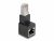 87862 RJ45 STECKER ZU RJ45 BUCHSE ADAPTER CAT.6A 90° NACH UNTEN GEWINKELT
