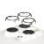 1194 PanzerGlass Hoops protector de lente de cámara iPhone 15 Pro | 15 Pro Max | metal blanco